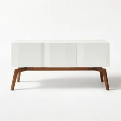 Alba Lacquered White Credenza Small -Cb2 Pop Shop AlbaWhtLcqrCredenzaIIISmSOF20
