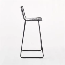 Alpha Black Metal Bar Stool -Cb2 Pop Shop AlphaBlackBarstoolIISDSSS21