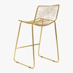 Alpha Brass Metal Counter Stool -Cb2 Pop Shop AlphaBrssCountrStool24in3QAVS17