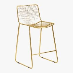 Alpha Brass Metal Counter Stool -Cb2 Pop Shop AlphaBrssCountrStool24in3QS17