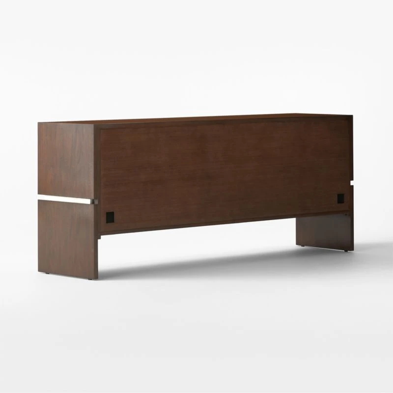 Altea White Vellum And Walnut Wood Media Console 8 Altea White Vellum And Walnut Wood Media Console - Image 6