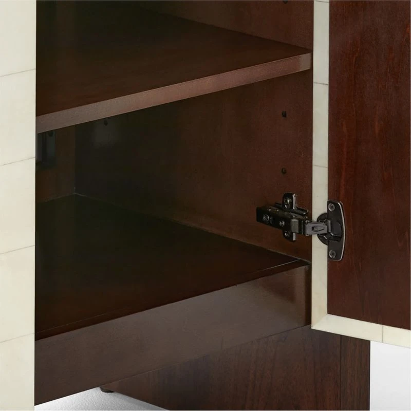 Altea White Vellum And Walnut Wood Media Console 9 Altea White Vellum And Walnut Wood Media Console - Image 7