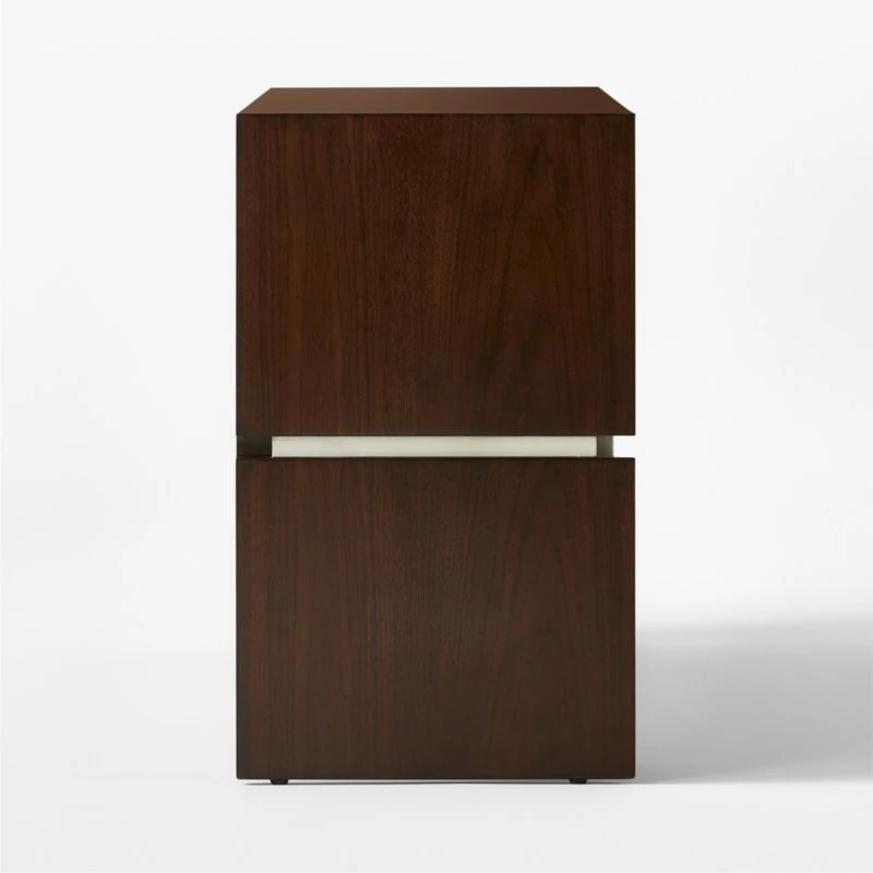 Altea White Vellum And Walnut Wood Media Console 7 Altea White Vellum And Walnut Wood Media Console - Image 5