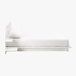 Andes High-Gloss White Platform Queen Bed With Nightstands 8 Andes High-Gloss White Platform Queen Bed With Nightstands -Cb2 Pop Shop AndesBedWhiteKingSDF17