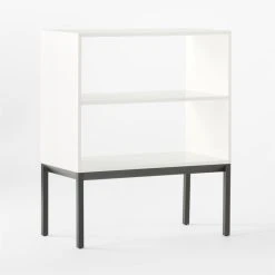 Aptum White Metal Bookcase -Cb2 Pop Shop AptumModBookshelf3QSSF21