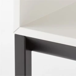 Aptum White Metal Bookcase -Cb2 Pop Shop AptumModBookshelfAVSSF21