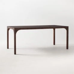 Aqua Virgo Rectangular Dark Burl Wood Dining Table 72" -Cb2 Pop Shop AquaVrgDrkBrnBrlDngTbl3QSSF21