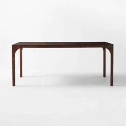 Aqua Virgo Rectangular Dark Burl Wood Dining Table 72" -Cb2 Pop Shop AquaVrgDrkBrnBrlDngTblSOSSF21