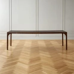 Aqua Virgo Rectangular Dark Burl Wood Dining Table 100"