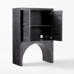 Augusta Black Entryway Cabinet -Cb2 Pop Shop ArcBlkEntrywayCabinet3QAVSSS22