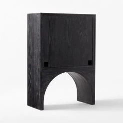 Augusta Black Entryway Cabinet -Cb2 Pop Shop ArcBlkEntrywayCabinet3QBSSS22