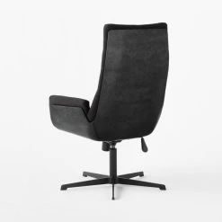 Arzella Charcoal Burl Office Chair -Cb2 Pop Shop ArzellaChair3QBSSF21