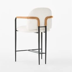 Avont White Upholstered Counter Stool 12 Avont White Upholstered Counter Stool -Cb2 Pop Shop AvontSnowCounterStool3QBSSS23