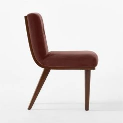 Axel Tufted Wine Velvet Dining Chair -Cb2 Pop Shop AxelTftdWdBckChairWineSDSSF22