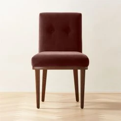 Axel Tufted Wine Velvet Dining Chair