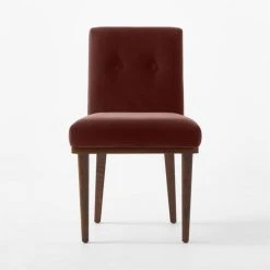 Axel Tufted Wine Velvet Dining Chair -Cb2 Pop Shop AxelTftdWdBckChairWineSOSSF22