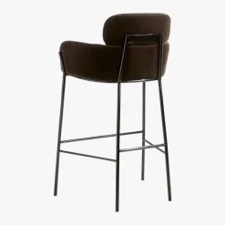Azalea Mink Bar Stool -Cb2 Pop Shop AzaleaBarstool30inBkMink3QBS19