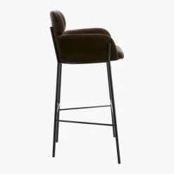Azalea Mink Bar Stool -Cb2 Pop Shop AzaleaBarstool30inBkMinkSDS19