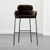 Azalea Mink Bar Stool -Cb2 Pop Shop AzaleaBarstool30inBkMinkSHS19 1x1