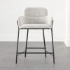 Azalea Boucle Upholstered Counter Stool Set Of 2