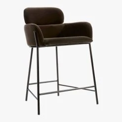 Azalea Mink Counter Stool Set Of 2 -Cb2 Pop Shop AzaleaCounterStl24inMink3QS19 1