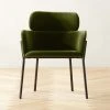 Azalea Green Velvet Chair Set Of 4 -Cb2 Pop Shop AzaleaGrnVelvetChairSHS22