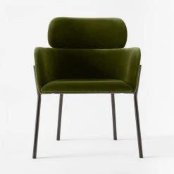 Azalea Green Velvet Chair Set Of 4 -Cb2 Pop Shop AzaleaGrnVelvetChairSOSSS22