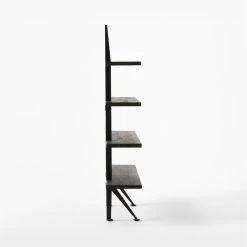 Azzurra Black Metal And Wood Bookshelf -Cb2 Pop Shop AzzurraBookcaseSDSSF22