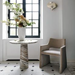 Foley Faux Mohair Grey Dining Armchair 17 Foley Faux Mohair Grey Dining Armchair -Cb2 Pop Shop BabylonRoundSmallTableFCAG20 1x1