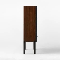 Bayamo Dark Blue Wood Bar Cabinet -Cb2 Pop Shop BayamoStandingBarSDSSS23
