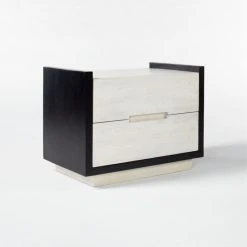 Beaufort 2-Drawer Whitewashed Wood Nightstand -Cb2 Pop Shop BeaufortBlchdWdNghtstnd3QSSS21