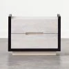 Beaufort 2-Drawer Whitewashed Wood Nightstand -Cb2 Pop Shop BeaufortBlchdWdNghtstndSHS21 1x1