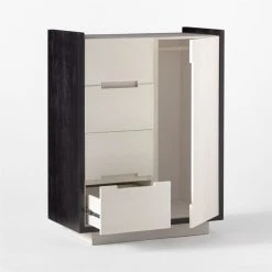 Beaufort Bleached Wood Chifferobe -Cb2 Pop Shop BeaufortBldWdChifferobe3QAVSSS22