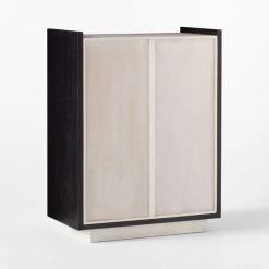 Beaufort Bleached Wood Chifferobe -Cb2 Pop Shop BeaufortBldWdChifferobe3QBSSS22