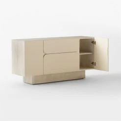 Benoit Enameled White Wood Credenza -Cb2 Pop Shop BenoitCredenza3QAVSSF22