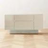 Benoit Enameled White Wood Credenza -Cb2 Pop Shop BenoitCredenzaSHF22