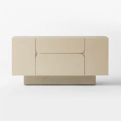 Benoit Enameled White Wood Credenza -Cb2 Pop Shop BenoitCredenzaSOSSF22