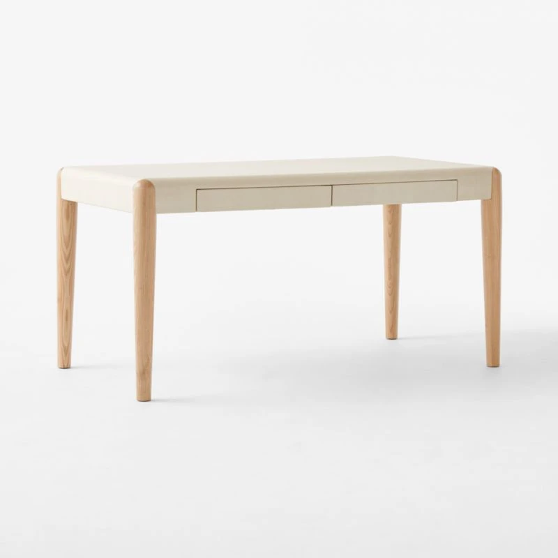 Beto White Shagreen Desk With Drawer 7 Beto White Shagreen Desk With Drawer - Image 5