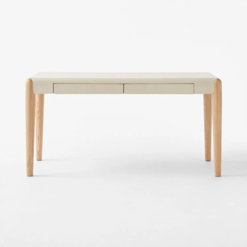 Beto White Shagreen Desk With Drawer 6 Beto White Shagreen Desk With Drawer - Image 4