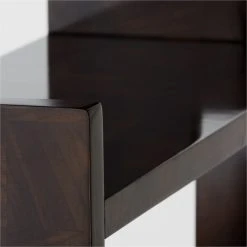 Biscia Brown Burl Wood Bookcase -Cb2 Pop Shop BisciaBookcaseAVSSF21