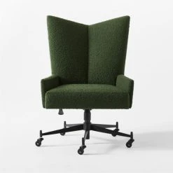 Bowtie Green Boucle Office Chair Model 3002 -Cb2 Pop Shop BowtieMd3002BclOfcChairSOSSF21