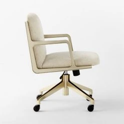 Brecha Ivory Upholstered Office Chair -Cb2 Pop Shop BrechaIvoryChairSDSSS23