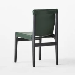 Burano Green Leather Sling Chair -Cb2 Pop Shop BuranoLthrChairGreen3QBSSF22