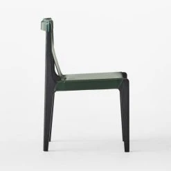 Burano Green Leather Sling Chair -Cb2 Pop Shop BuranoLthrChairGreenSDSSF22