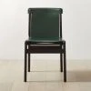 Burano Green Leather Sling Chair