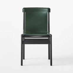 Burano Green Leather Sling Chair -Cb2 Pop Shop BuranoLthrChairGreenSOSSF22
