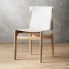 Burano White Leather Sling Chair Set Of 4 -Cb2 Pop Shop BuranoLthrChairWhiteSHF18 1x1