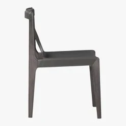 Burano Charcoal Grey Leather Sling Chair Set Of 4 13 Burano Charcoal Grey Leather Sling Chair Set Of 4 -Cb2 Pop Shop BuranoLthrChrChrclSDF18