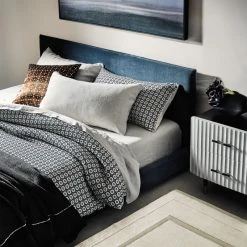 Façade Shadow Velvet Queen Bed -Cb2 Pop Shop CB2FA22 36A V1 1