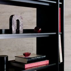 Genova Black Ebonized Oak Bookcase 17 Genova Black Ebonized Oak Bookcase -Cb2 Pop Shop CB2FA22 FR 12 V5